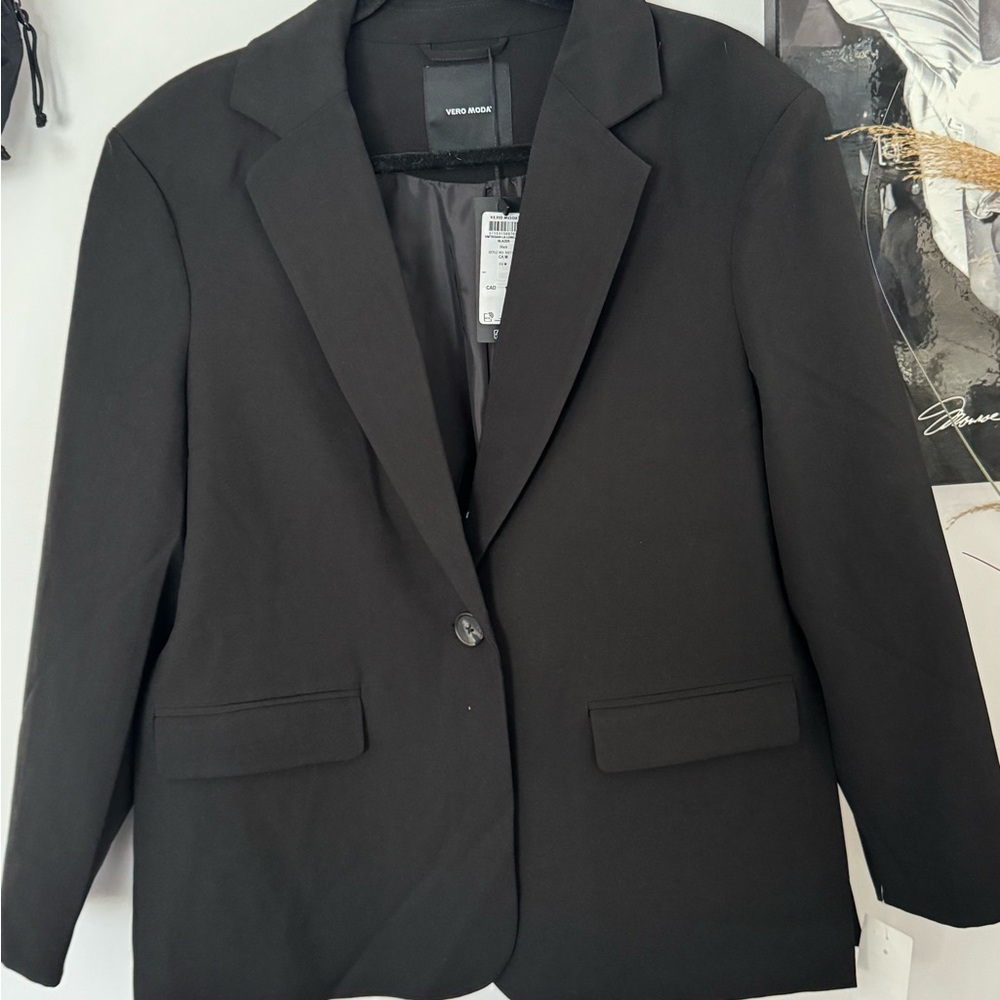 Vero Moda Black Blazer Tailored Suit Jacket